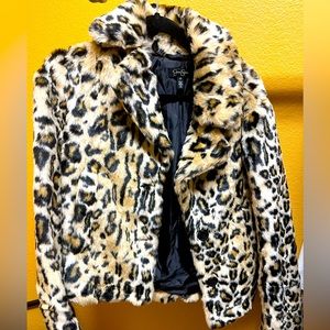 Jessica Simpson Faux fur jacket size xs